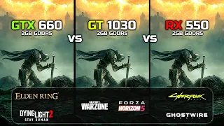 GTX 660 vs Rx 550 vs GT 1030 | Test In New Games!