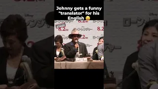 Johnny Depp Has Fun With Translator At Press Conference For Lone Ranger 😉😆 ( Armie Hammer ) #shorts