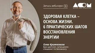 Здоровая клетка – основа жизни. 6 практических шагов восстановления энергии