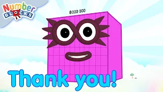 8 Million Subscribers!! 🥳 Thank you Number Fans! | Learn to count to 1,000,000 | @Numberblocks