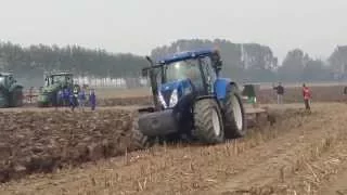 Gara aratura Stagno Lombardo 2015 New Holland T6090 + trivomere Ermo