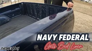 Navy Fed gets a Fresh Spray In Bedliner!