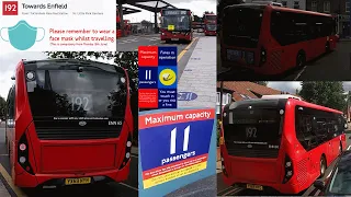 Full Route Visual | London Bus Route 192 Tottenham Hale to Enfield YX69NYN ENN65 Arriva London North