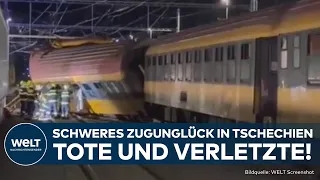 TSCHECHIEN: Schweres Zugunglück mit mehreren Toten bei Pardubice - 23 Menschen sind verletzt!