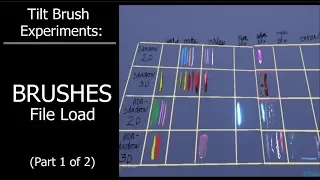 TILT BRUSH EXPERIMENTS: Measuring File Load of All Brushes (Part 1 of 2)