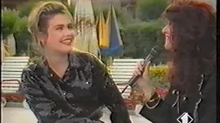 Kim Wilde 1990 07 interview @ Festivalbar Club Estate