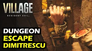 Escape Dimitrescu in Dungeons after she cuts Ethan's Hand | Resident Evil 8 Village Walkthrough
