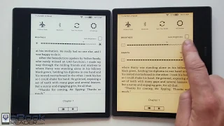 Kindle Oasis Warm Light Demo and Comparison