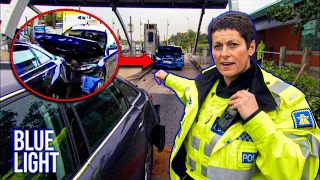 Woman Crashes Into Stationary Vehicle at Toll Booth | Motorway Cops FULL EPISODE | Blue Light