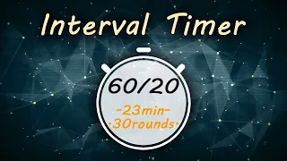 60/20 Interval Timer || Tabata 60/20 Music || TheTimer2Go ||
