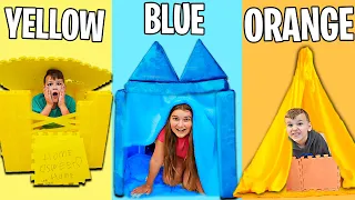 Using ONLY One COLOR to Build a TINY HOUSE!!