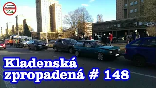 Kladenská zpropadená#148 - Kalamita 1 cm sněhu Praha, Dashcam