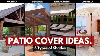 137 Modern Backyard Patio Cover Ideas (For All Budgets) Including Gazebo, Pergola, etc...