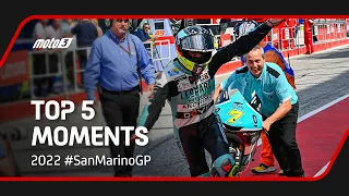 Top 5 Moto3™ Moments | 2022 #SanMarinoGP