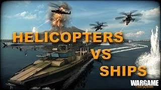 Wargame: Red Dragon - Helicopter vs Ships - Multiplayer Gameplay Naval Sea