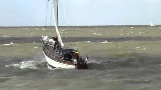 Storm bij Spoorhaven (Stavoren)