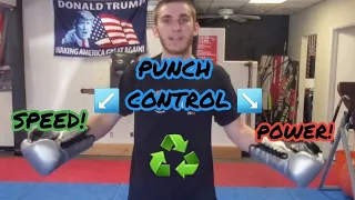 PUNCH CONTROL HEAVY BAG DRILL! (Import Skill For Boxing!)