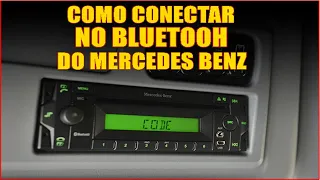 como conectar o celular no som do caminhão Mercedes Actron via bluetooth