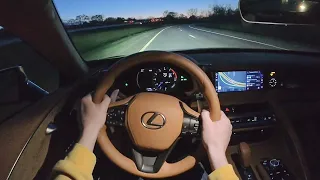 2021 Lexus LC500 - POV Night Drive (Binaural Audio)