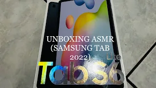 Unboxing asmr Samsung tab S6 lite 2022 💕