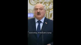 Lukashenko mocks McDonald’s after fast food chain leaves Belarus