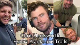 Chris Hemsworth being trolled and pranked by his family and friends for 10 minutes straight