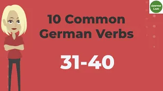 Learn German |10 Common German Verbs (31-40) | Deutsche Verben