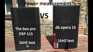 db opera 15 vs the box pro dsp 115. - sin 1kHz Потужність (power measurement)