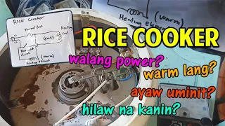 Rice Cooker repair: Walang Power, Hilaw ang luto, Ayaw Uminit, Laging naka-warm lang