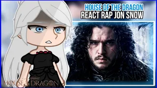 house of The dragon react ao rap do Jon snow - bastardo |daarui| (gacha club)