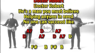 Dr. Robert Beatles best karaoke instrumental lyrics chords cover