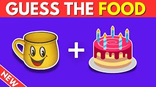 Guess The FOOD By Emoji🍔🍕 Food And Drink Emoji Quiz | Food Knowledge quiz.