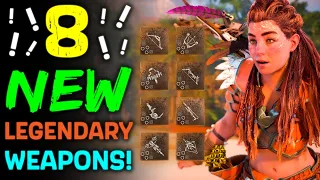 NG+ LEGENDARY WEAPONS vs Originals & Upgrade Costs! | Horizon Forbidden West