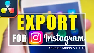 Edit and Export VERTICAL VIDEOS for Instagram | Davinci Resolve 18 Tutorial