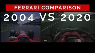 Ferrari 2004 VS Ferrari 2020 | Barcelona Catalunya