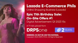 Lazada Epic 11th Birthday Sale On-Site Offers TV Ad Q1 2023 15s (Philippines, Version 1)