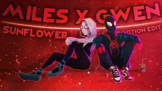 Miles🖤 x Gwen❣️. | Sunflower🌻. | Spider man😘. | Edit❣️.