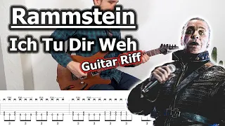 Rammstein - Ich Tu Dir Weh Guitar Riff (with Tabs)