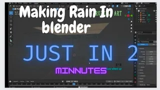 Making Rain in Blender just in 2 Minutes!!!!!!!