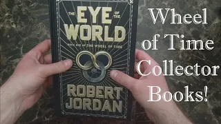 Leather-bound Eye of the World, Wheel of Time Companion, and The Big White Book