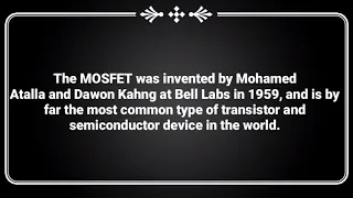 Who invented the MOSFET? 🤔🤔🤔