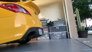 Resonator and muffler delete on a 2012 Hyundai Genesis Coupe Cold start