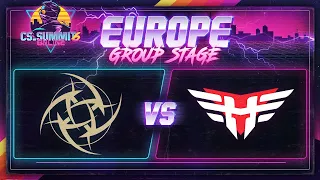 Ninjas in Pyjamas vs Heroic (Mirage) - cs_summit 6 Online: EU Group Stage - Game 1