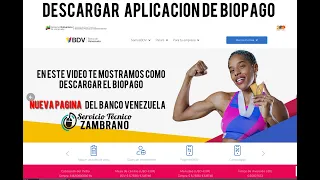 🔥 Descargar biopago🔥 desde nueva página del Banco Venezuela este 2023 ✔ Eduardo Zambrano