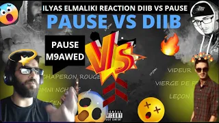 ilyas elmaliki - الياس المالكي - REACTION - DIIB VS PAUSE -  🤣 مطلعها على 🤣  الهربة