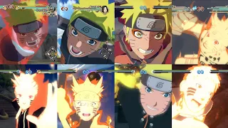 All Combos In Naruto Storm Series-Part 1(Combo Evolution )