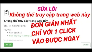 Không thể truy cập trang web này. Truy cập trang web bị chặn không thể truy cập