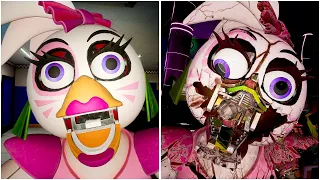 What happens if Gregory attacks Chica vs Broken Chica - FNAF Security Breach