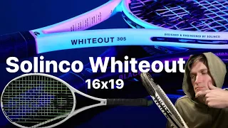Solinco Whiteout 98 305g 16x19 tennis racquet review