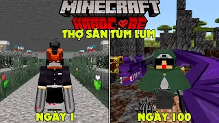 RAKYVN LÀM THỢ SĂN QUỶ SINH TỒN 100 NGÀY TRONG MINECRAFT SIÊU KHÓ !